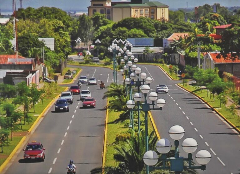 Boulevard leading to Hotel Princess