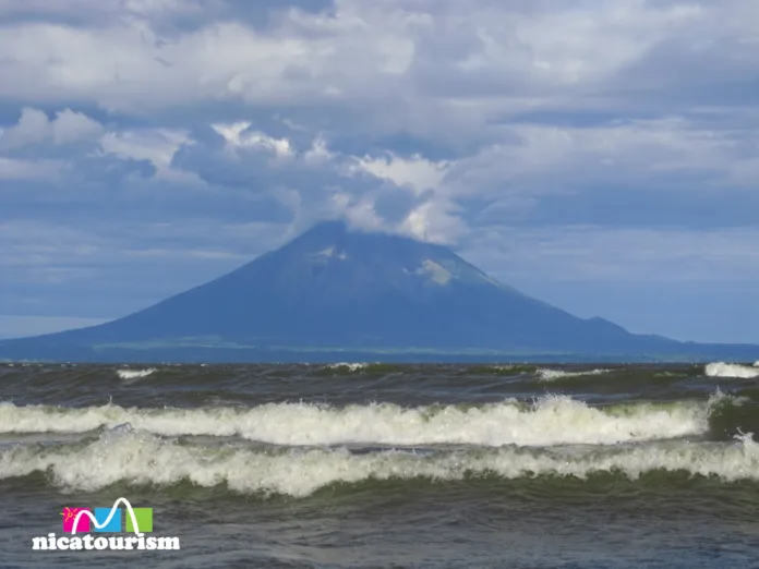 Isla de Ometepe seen from San Jorge