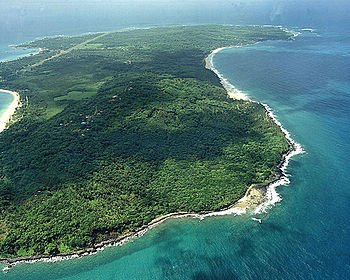 Luftaufnahme der Corn Islands