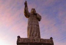Big Jesus statue in San Juan del Sur